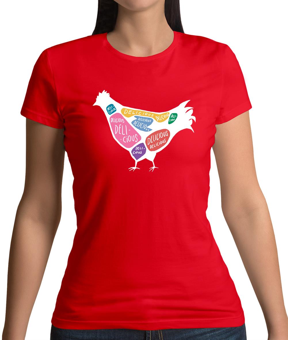 Delicious Chicken Womens T-Shirt Delicious Chicken Womens T-Shirt