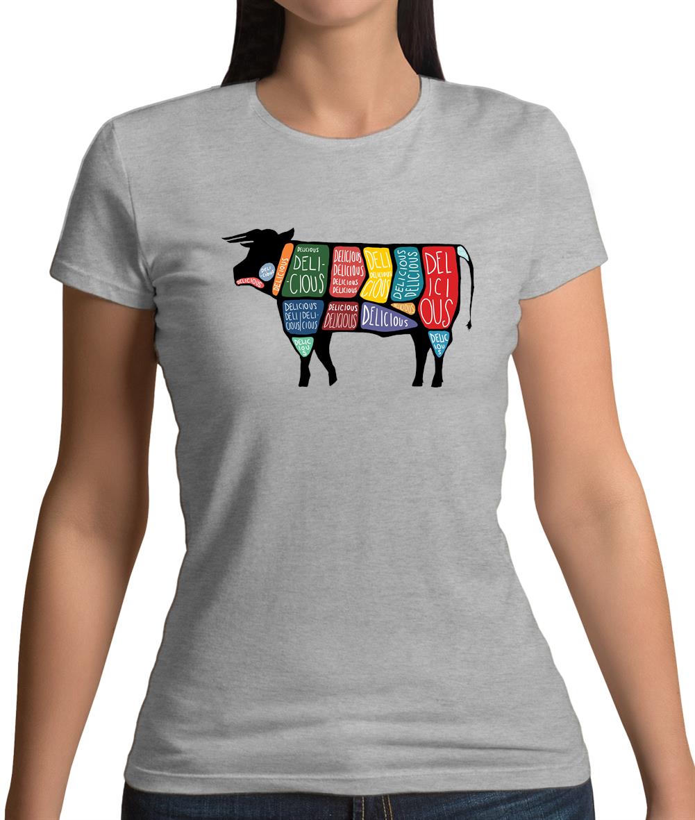 Delicious Cow Womens T-Shirt Delicious Cow Womens T-Shirt