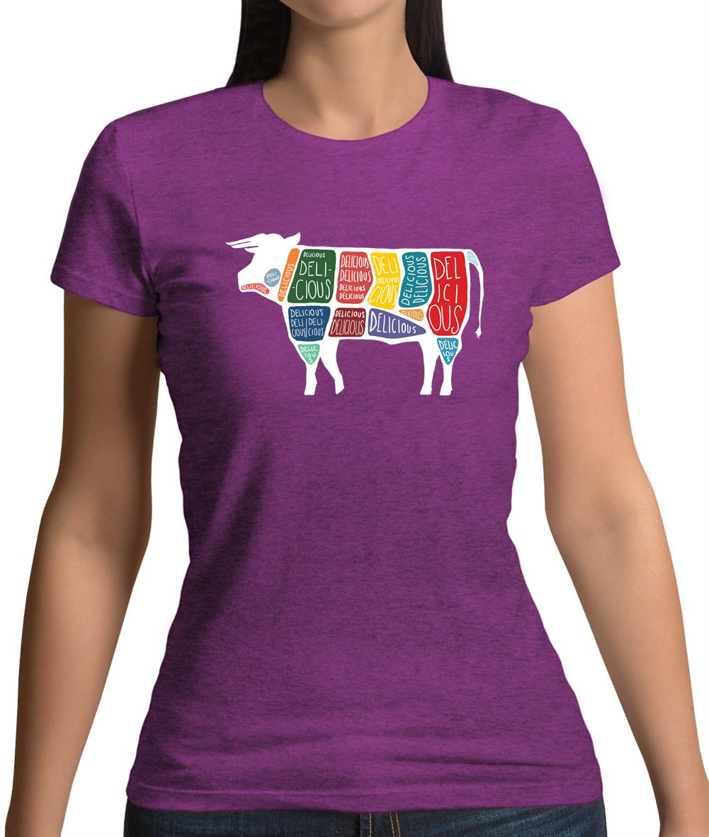 Delicious Cow Womens T-Shirt Delicious Cow Womens T-Shirt