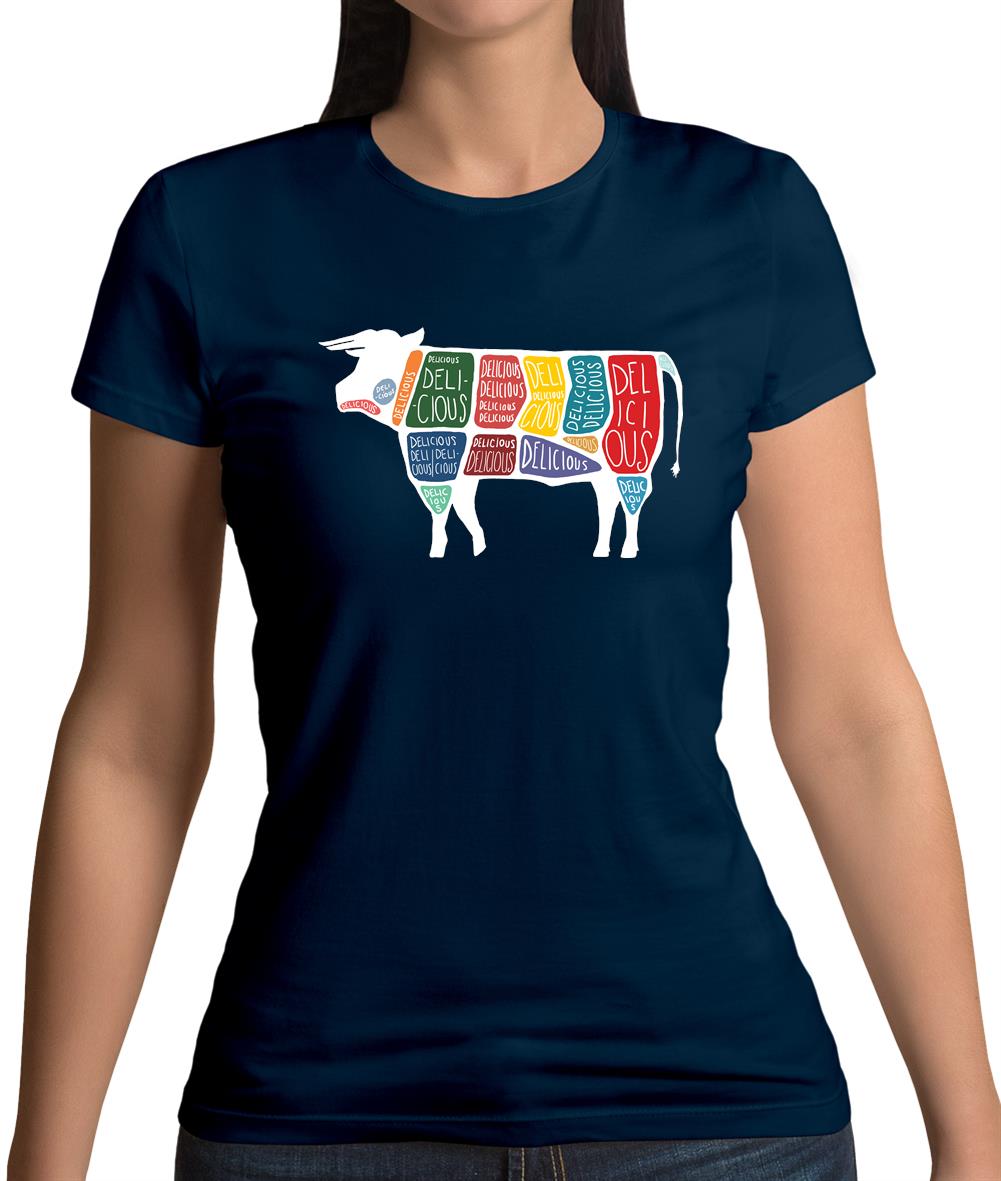 Delicious Cow Womens T-Shirt Delicious Cow Womens T-Shirt