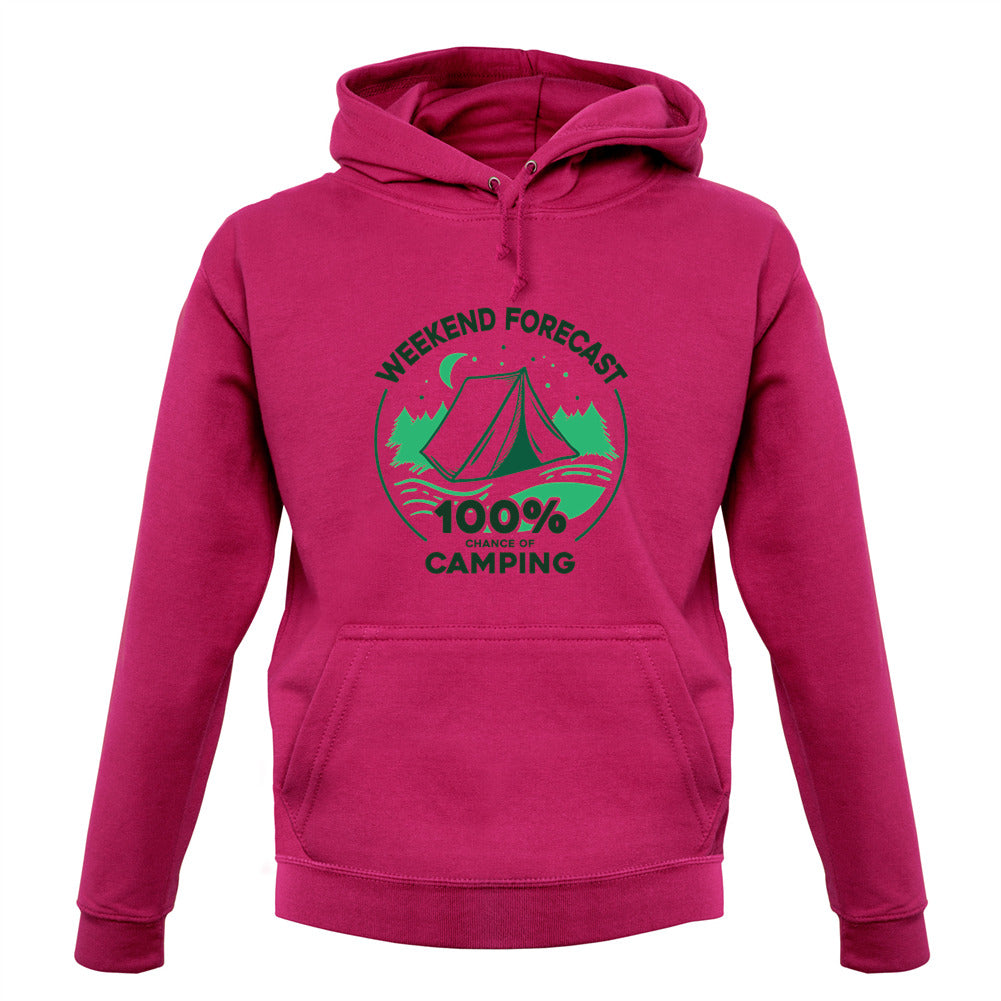 Weekend Forecast - Camping Unisex Hoodie Weekend Forecast - Camping Unisex Hoodie