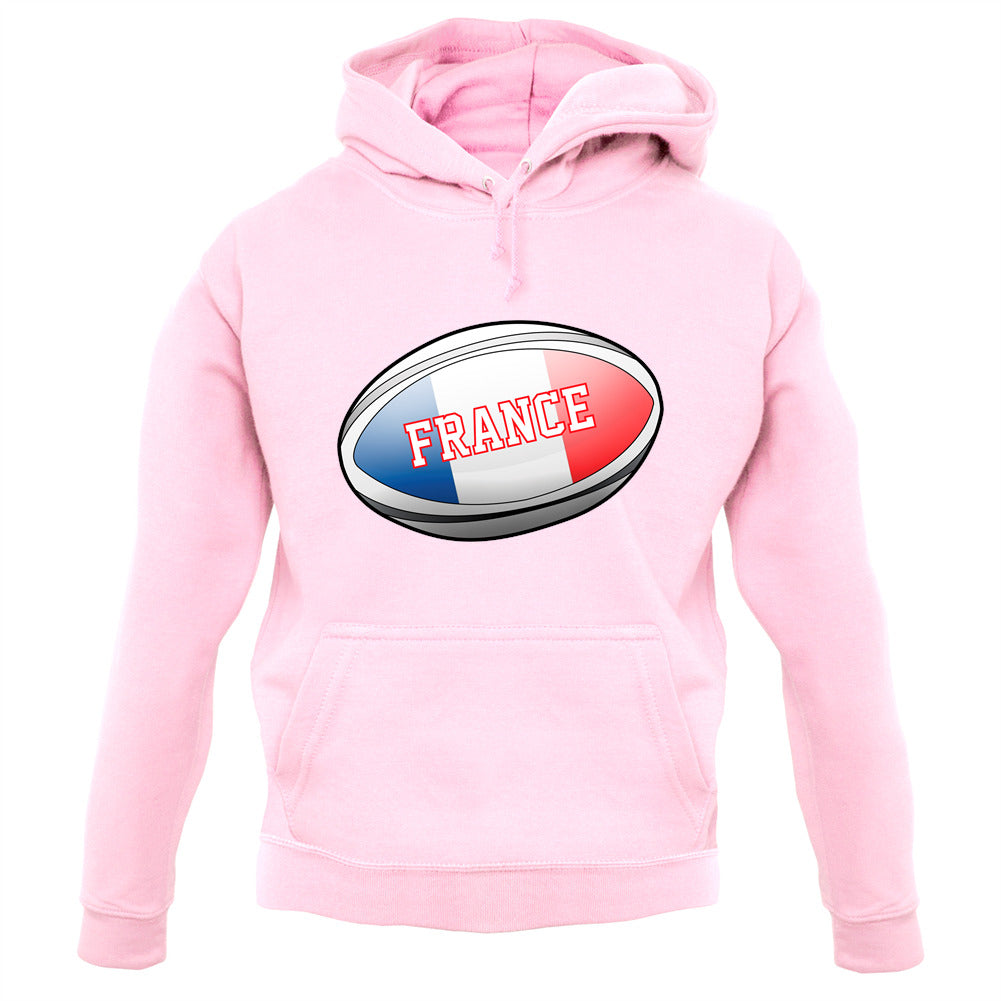 French Flag Rugby Ball Unisex Hoodie French Flag Rugby Ball Unisex Hoodie