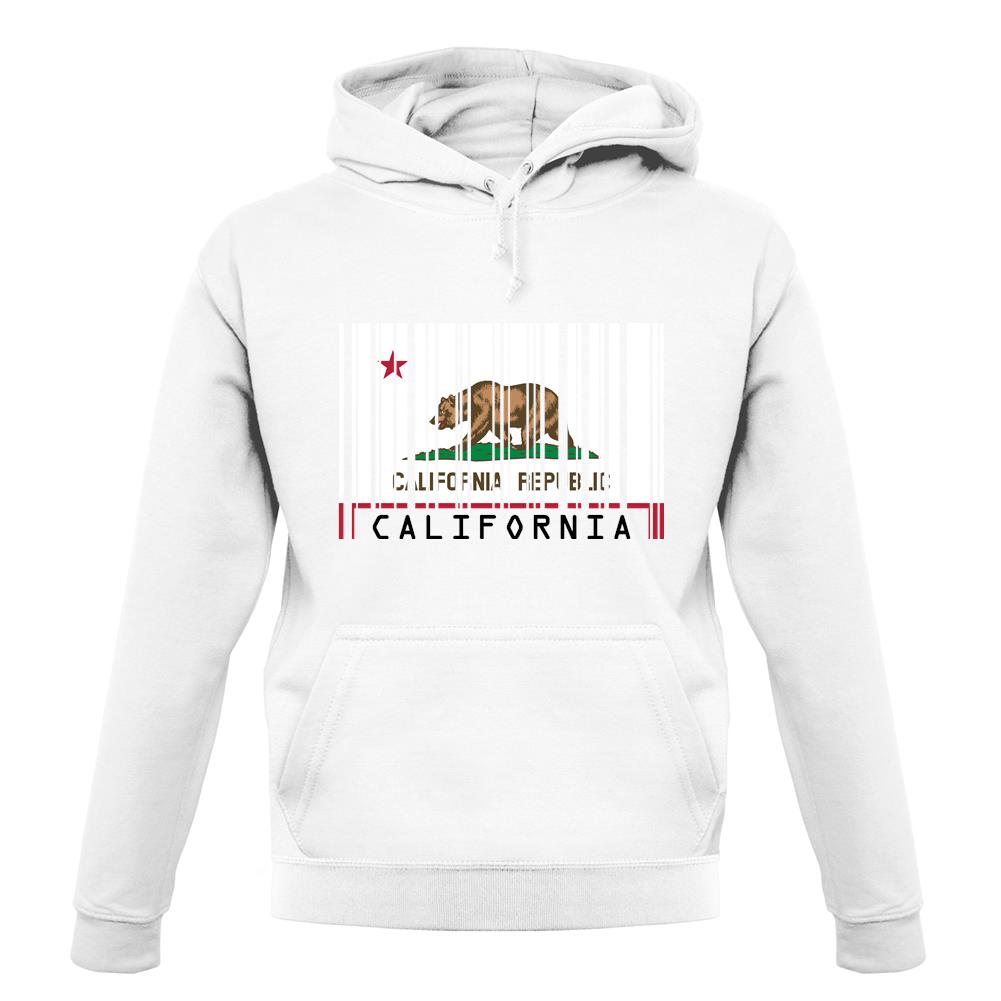 California Barcode Style Flag unisex hoodie California Barcode Style Flag unisex hoodie