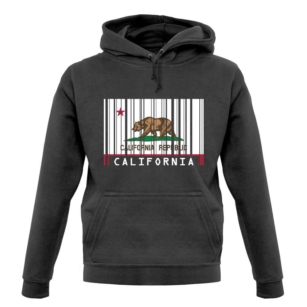California Barcode Style Flag unisex hoodie California Barcode Style Flag unisex hoodie