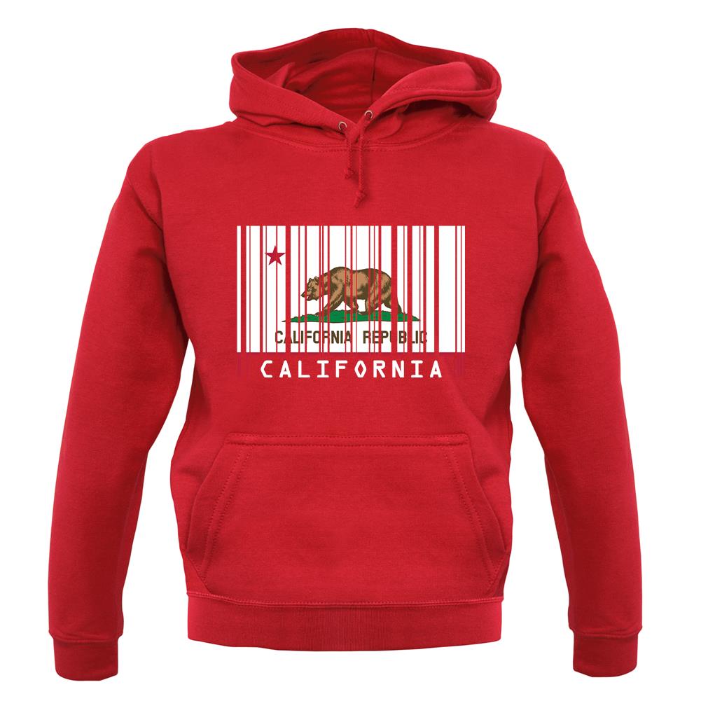 California Barcode Style Flag unisex hoodie California Barcode Style Flag unisex hoodie