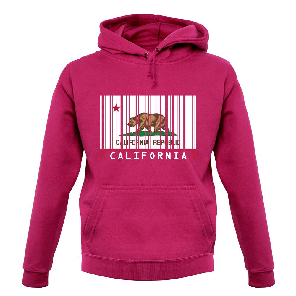 California Barcode Style Flag unisex hoodie California Barcode Style Flag unisex hoodie