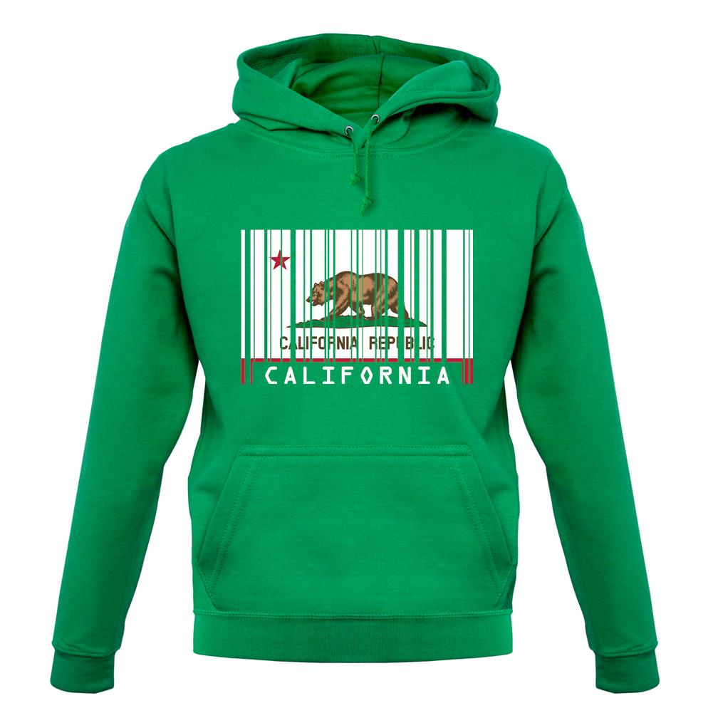 California Barcode Style Flag unisex hoodie California Barcode Style Flag unisex hoodie