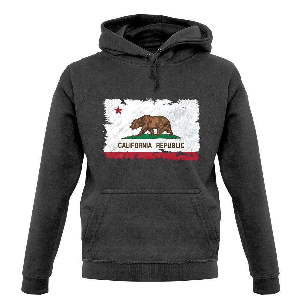 California Grunge Style Flag unisex hoodie California Grunge Style Flag unisex hoodie