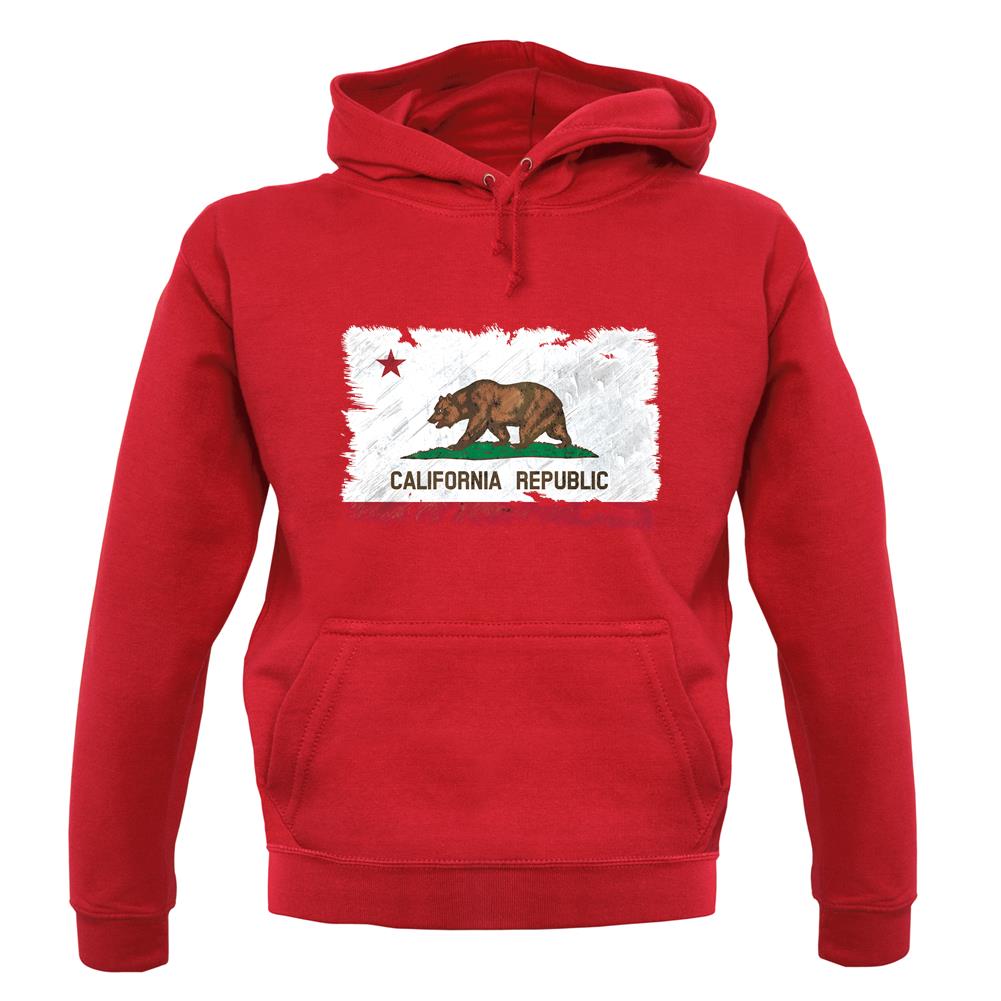 California Grunge Style Flag unisex hoodie California Grunge Style Flag unisex hoodie