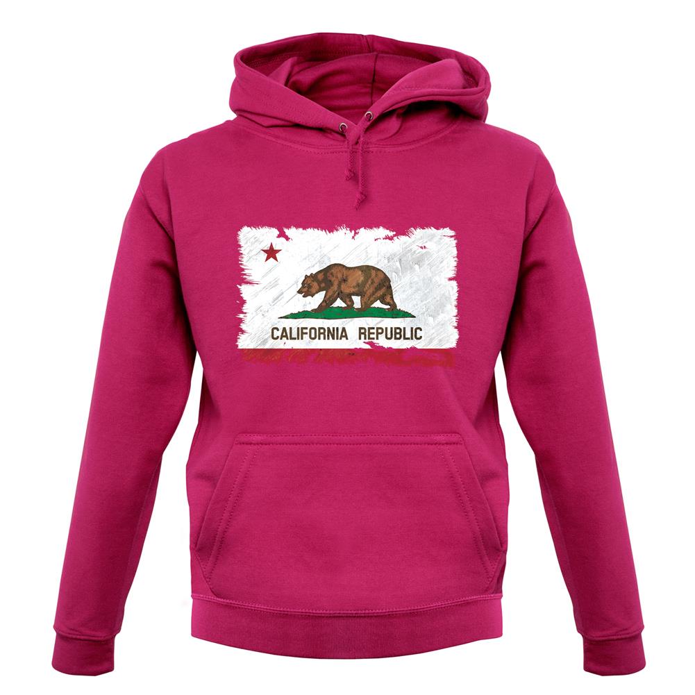 California Grunge Style Flag unisex hoodie California Grunge Style Flag unisex hoodie