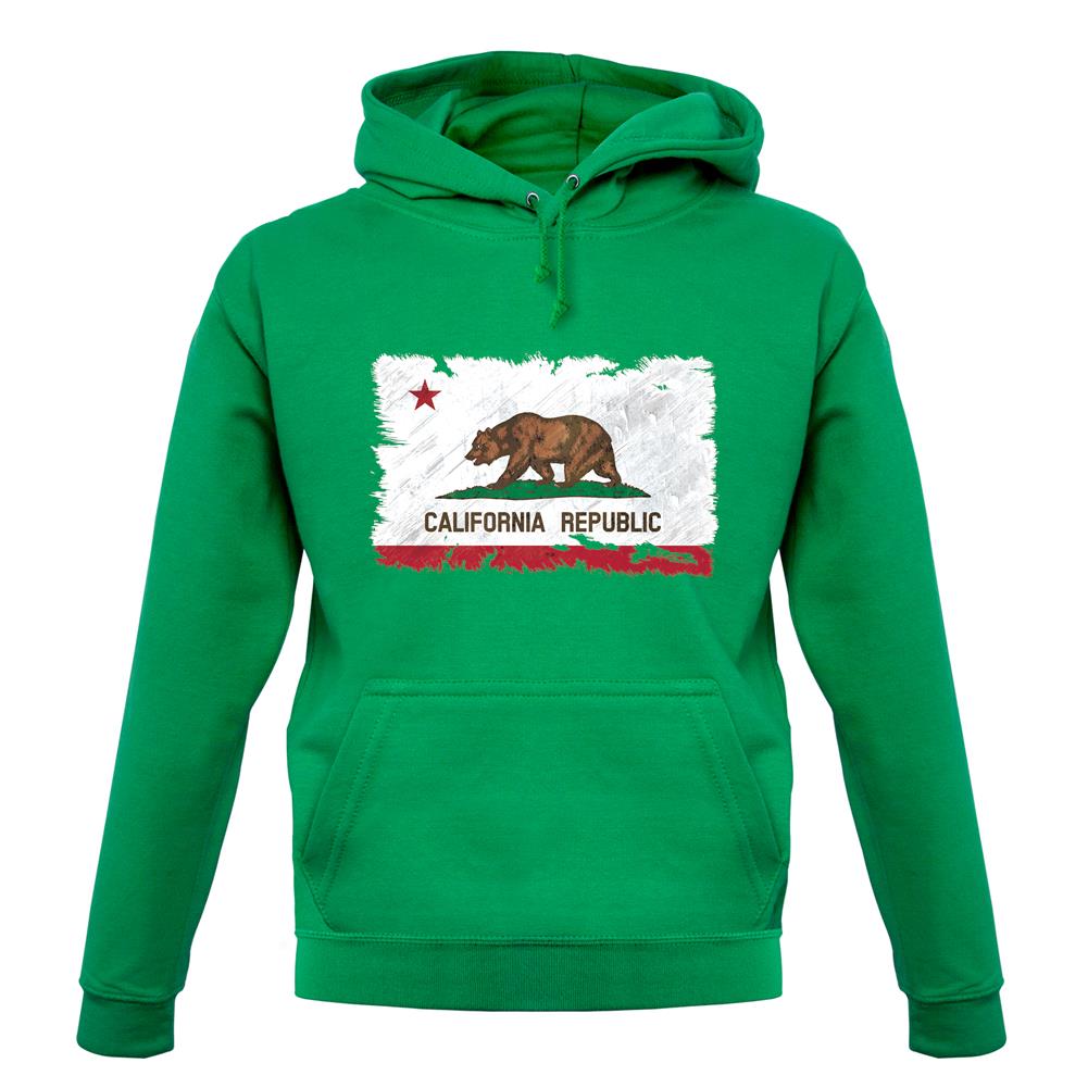California Grunge Style Flag unisex hoodie California Grunge Style Flag unisex hoodie