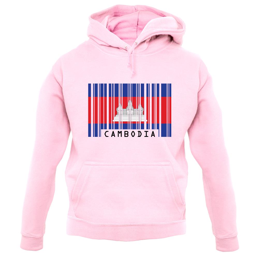 Cambodia Barcode Style Flag unisex hoodie Cambodia Barcode Style Flag unisex hoodie