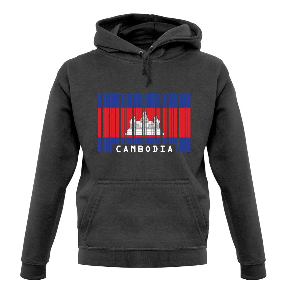 Cambodia Barcode Style Flag unisex hoodie Cambodia Barcode Style Flag unisex hoodie