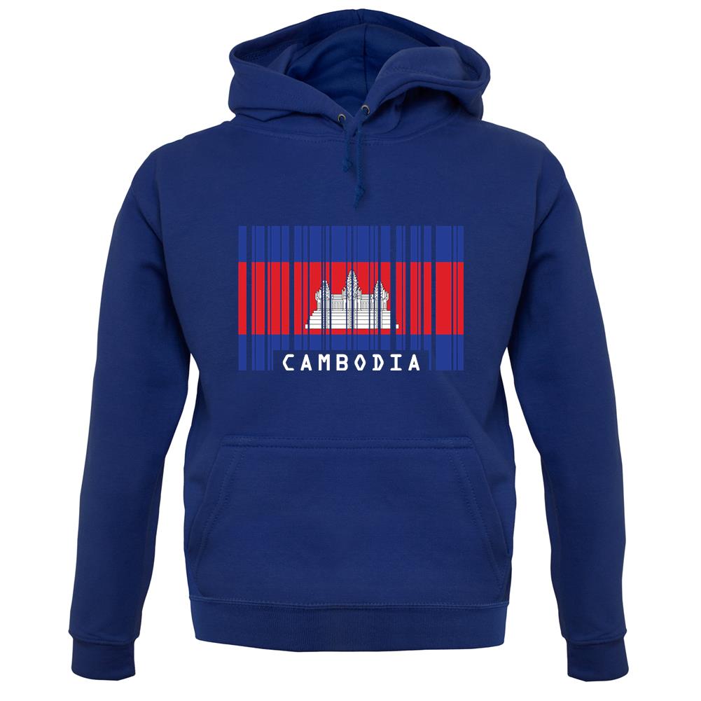 Cambodia Barcode Style Flag unisex hoodie Cambodia Barcode Style Flag unisex hoodie