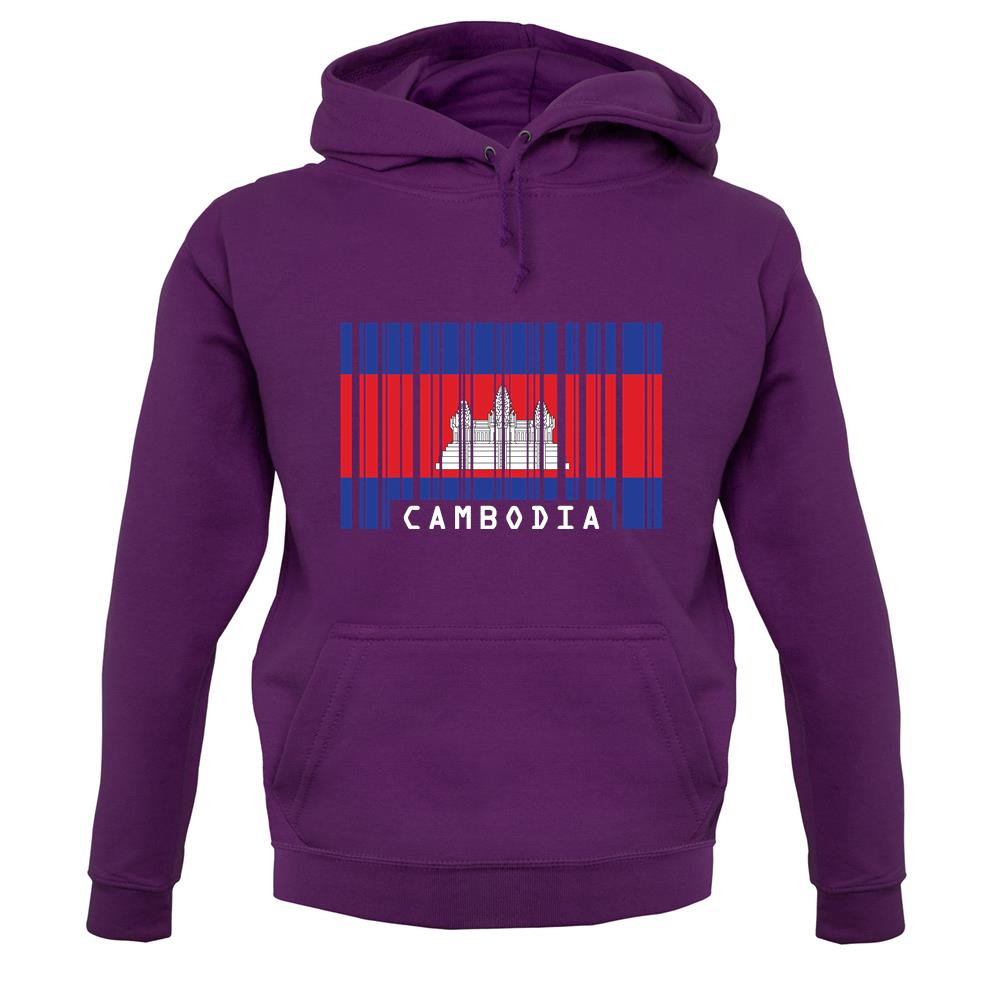 Cambodia Barcode Style Flag unisex hoodie Cambodia Barcode Style Flag unisex hoodie