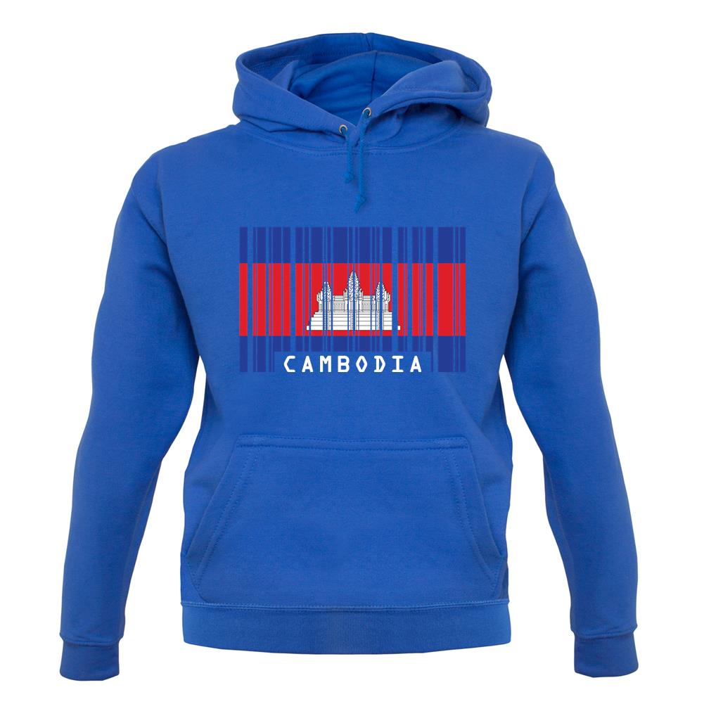 Cambodia Barcode Style Flag unisex hoodie Cambodia Barcode Style Flag unisex hoodie