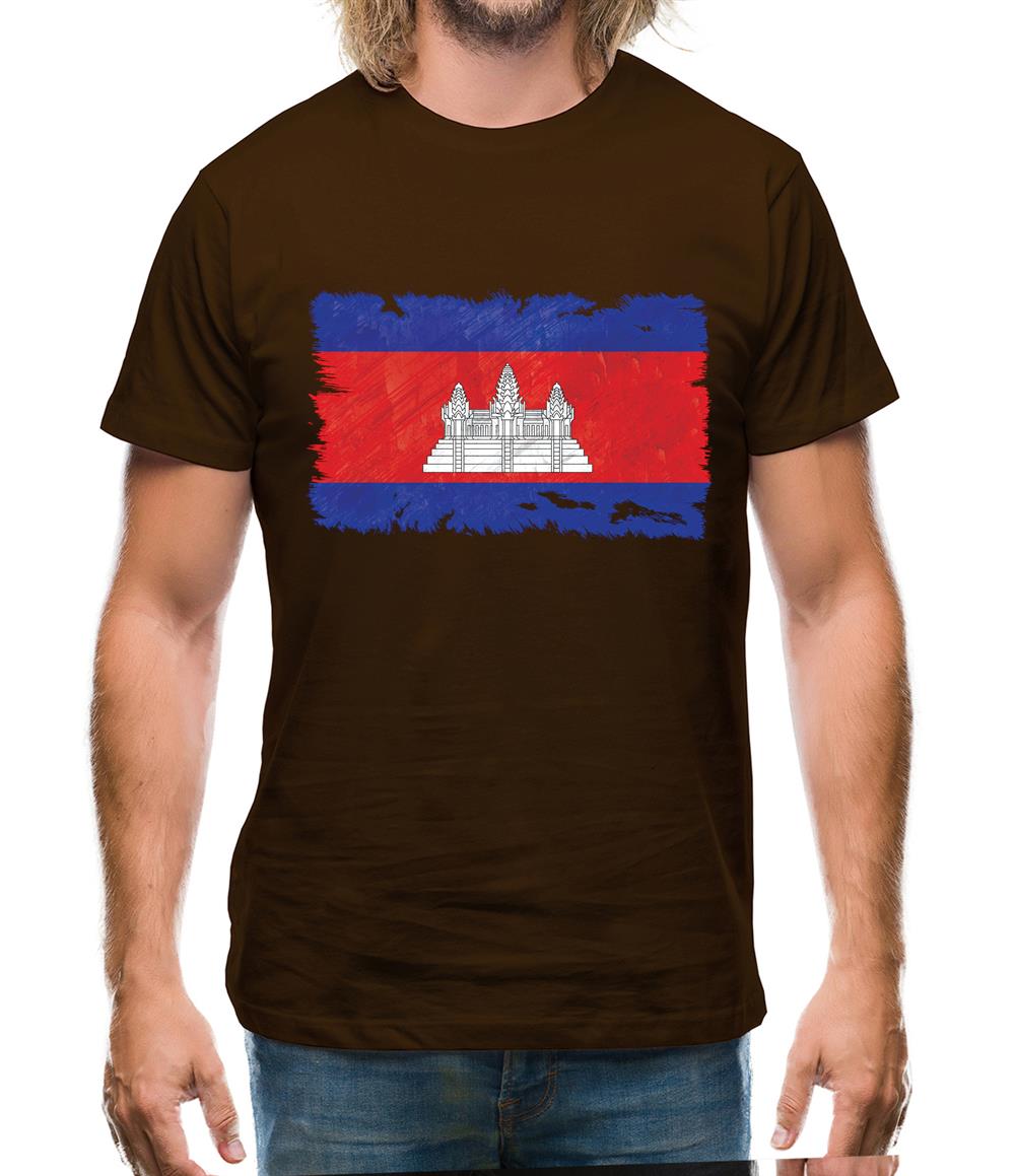 Cambodia Grunge Style Flag Mens T-Shirt Cambodia Grunge Style Flag Mens T-Shirt