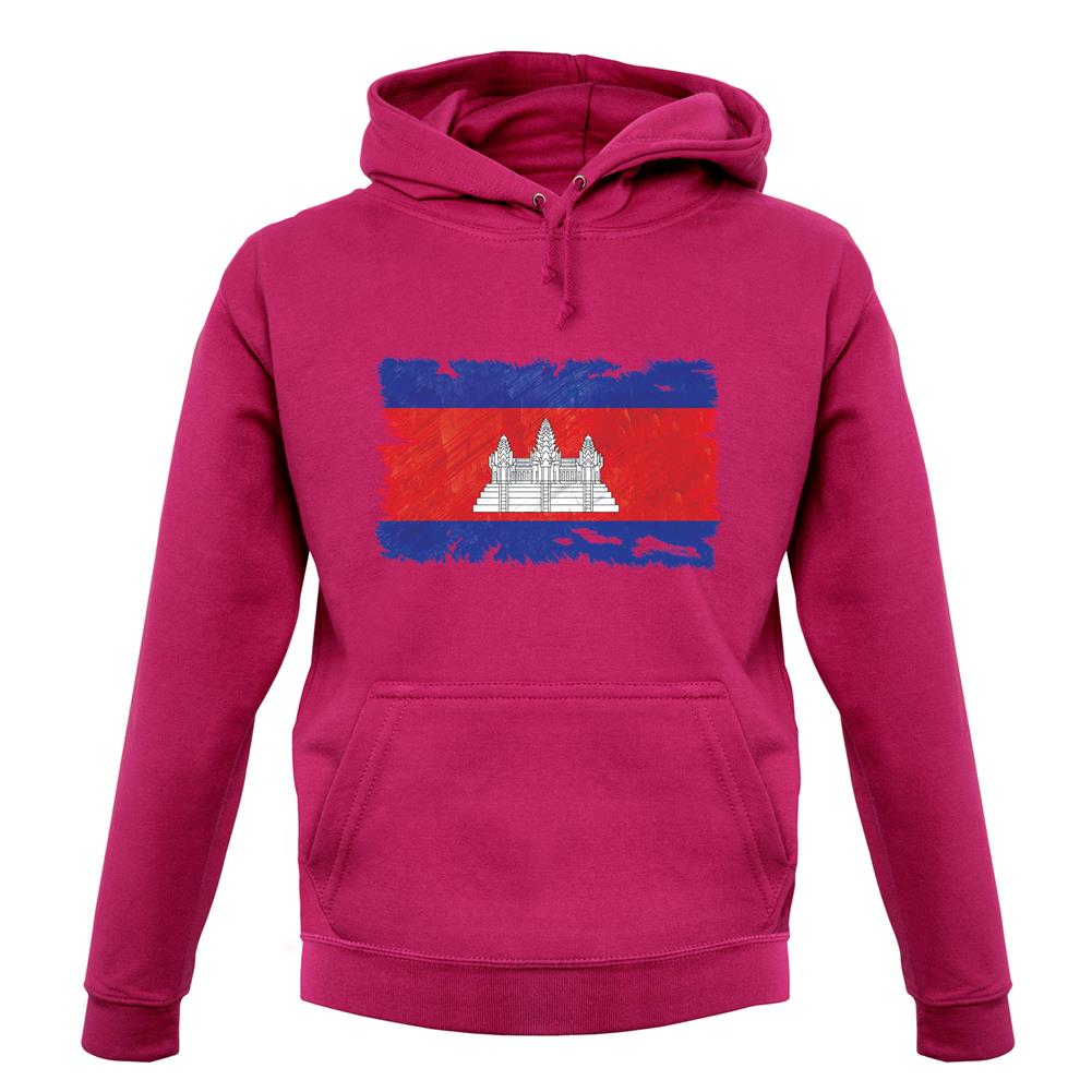 Cambodia Grunge Style Flag unisex hoodie Cambodia Grunge Style Flag unisex hoodie