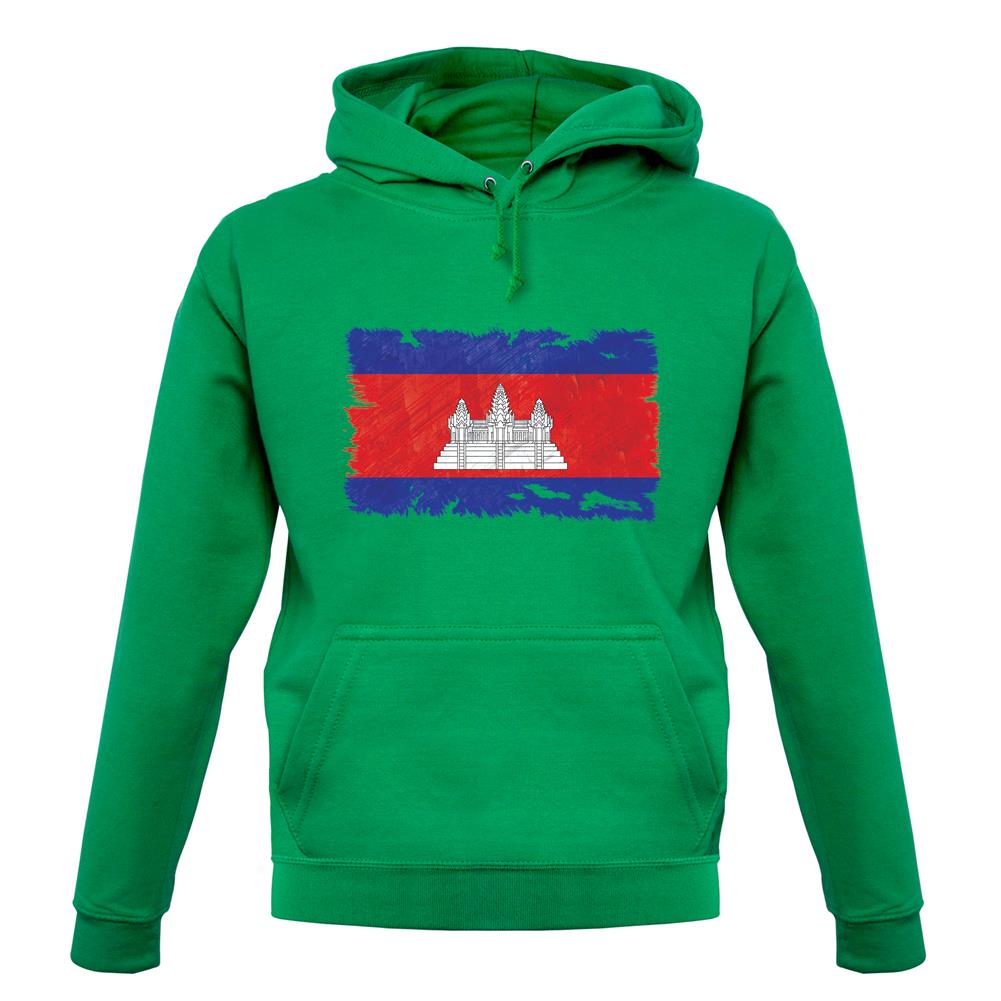 Cambodia Grunge Style Flag unisex hoodie Cambodia Grunge Style Flag unisex hoodie