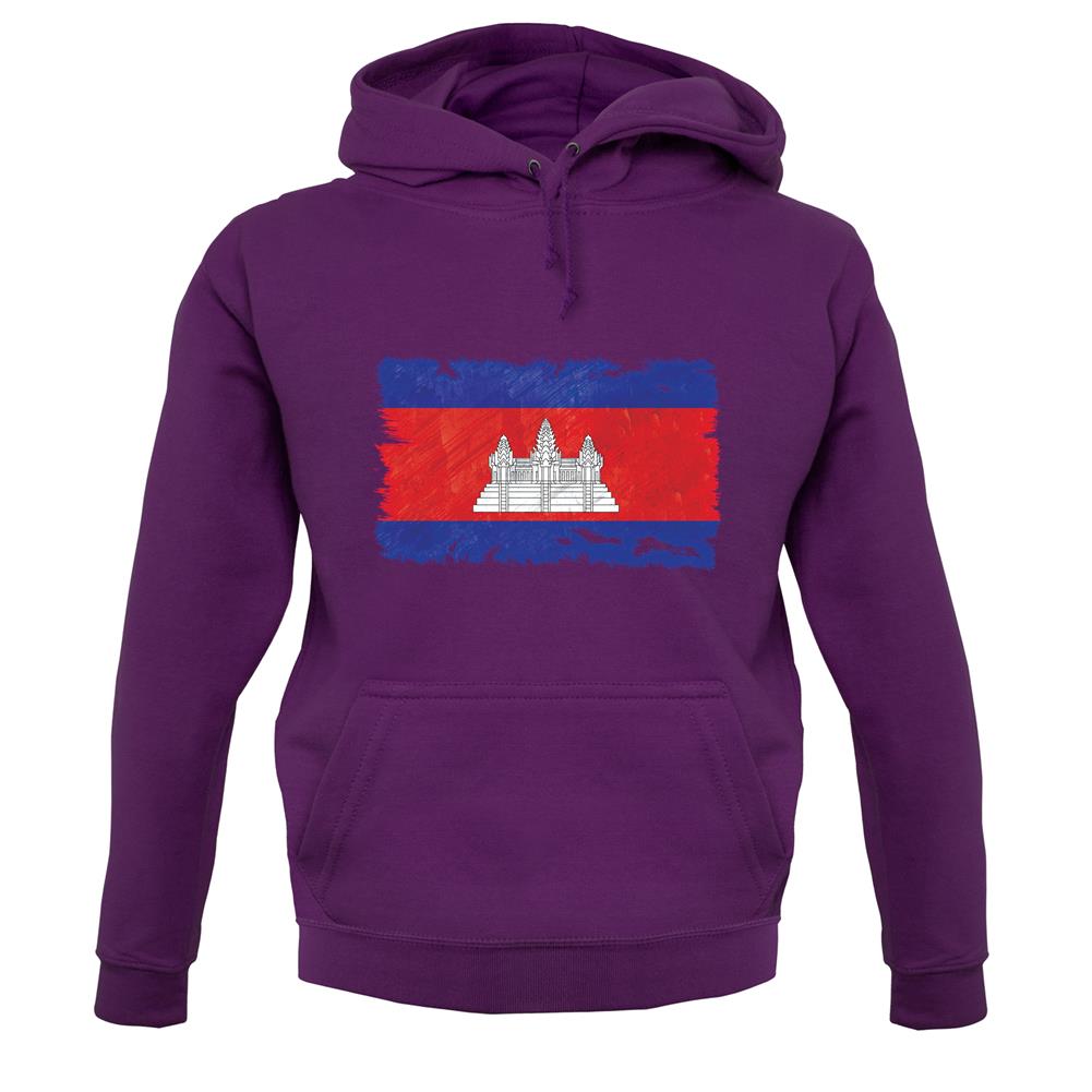 Cambodia Grunge Style Flag unisex hoodie Cambodia Grunge Style Flag unisex hoodie