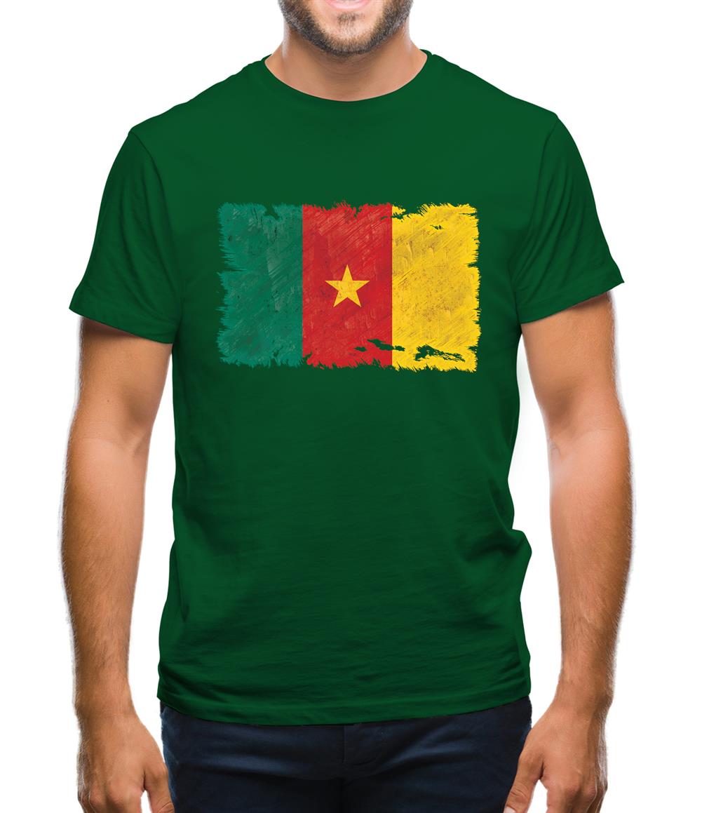 Cameroon Grunge Style Flag Mens T-Shirt Cameroon Grunge Style Flag Mens T-Shirt