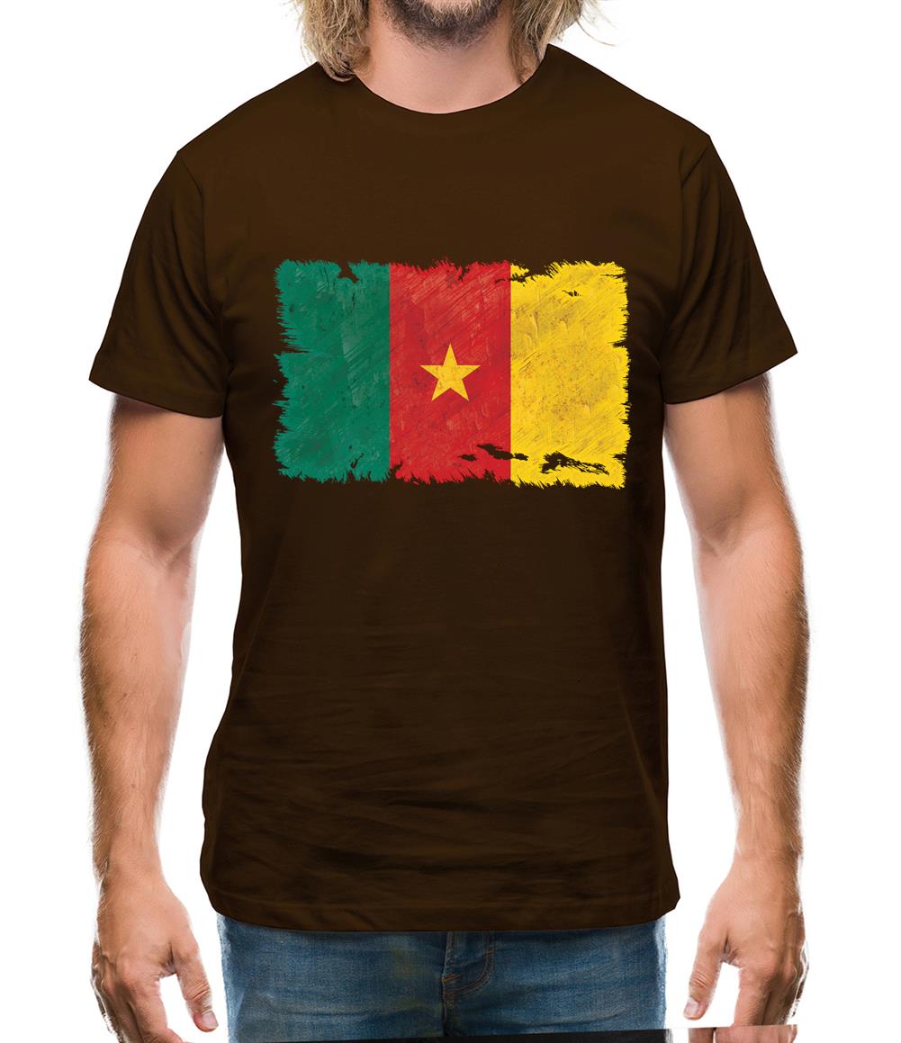 Cameroon Grunge Style Flag Mens T-Shirt Cameroon Grunge Style Flag Mens T-Shirt