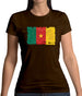 Cameroon Grunge Style Flag Womens T-Shirt Cameroon Grunge Style Flag Womens T-Shirt