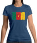 Cameroon Grunge Style Flag Womens T-Shirt Cameroon Grunge Style Flag Womens T-Shirt