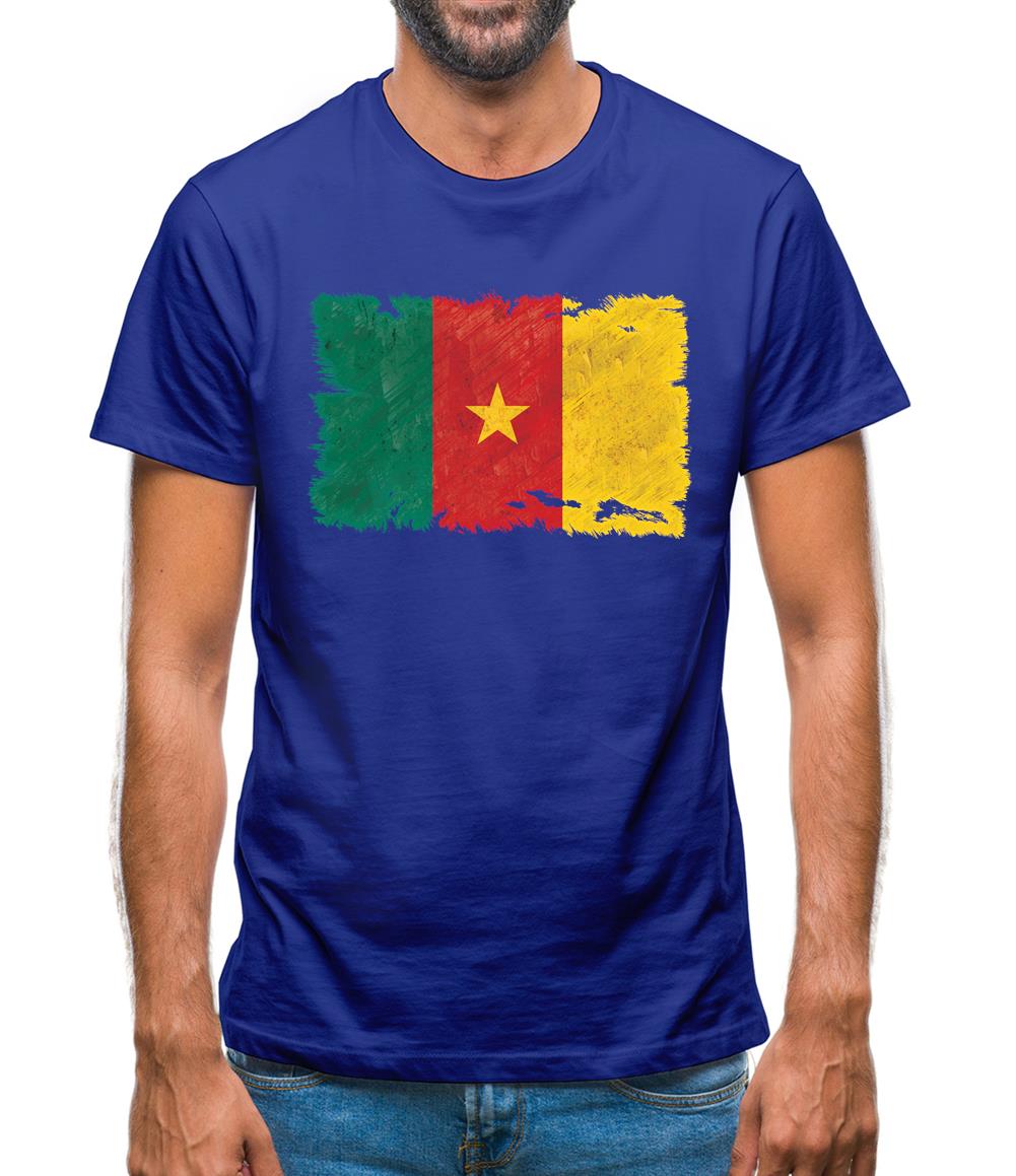Cameroon Grunge Style Flag Mens T-Shirt Cameroon Grunge Style Flag Mens T-Shirt