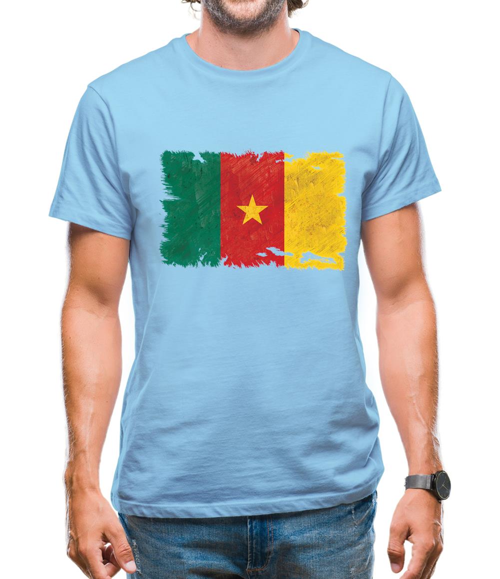 Cameroon Grunge Style Flag Mens T-Shirt Cameroon Grunge Style Flag Mens T-Shirt