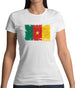Cameroon Grunge Style Flag Womens T-Shirt Cameroon Grunge Style Flag Womens T-Shirt