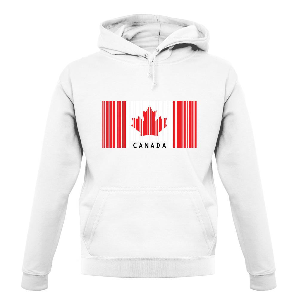 Canada Barcode Style Flag unisex hoodie Canada Barcode Style Flag unisex hoodie