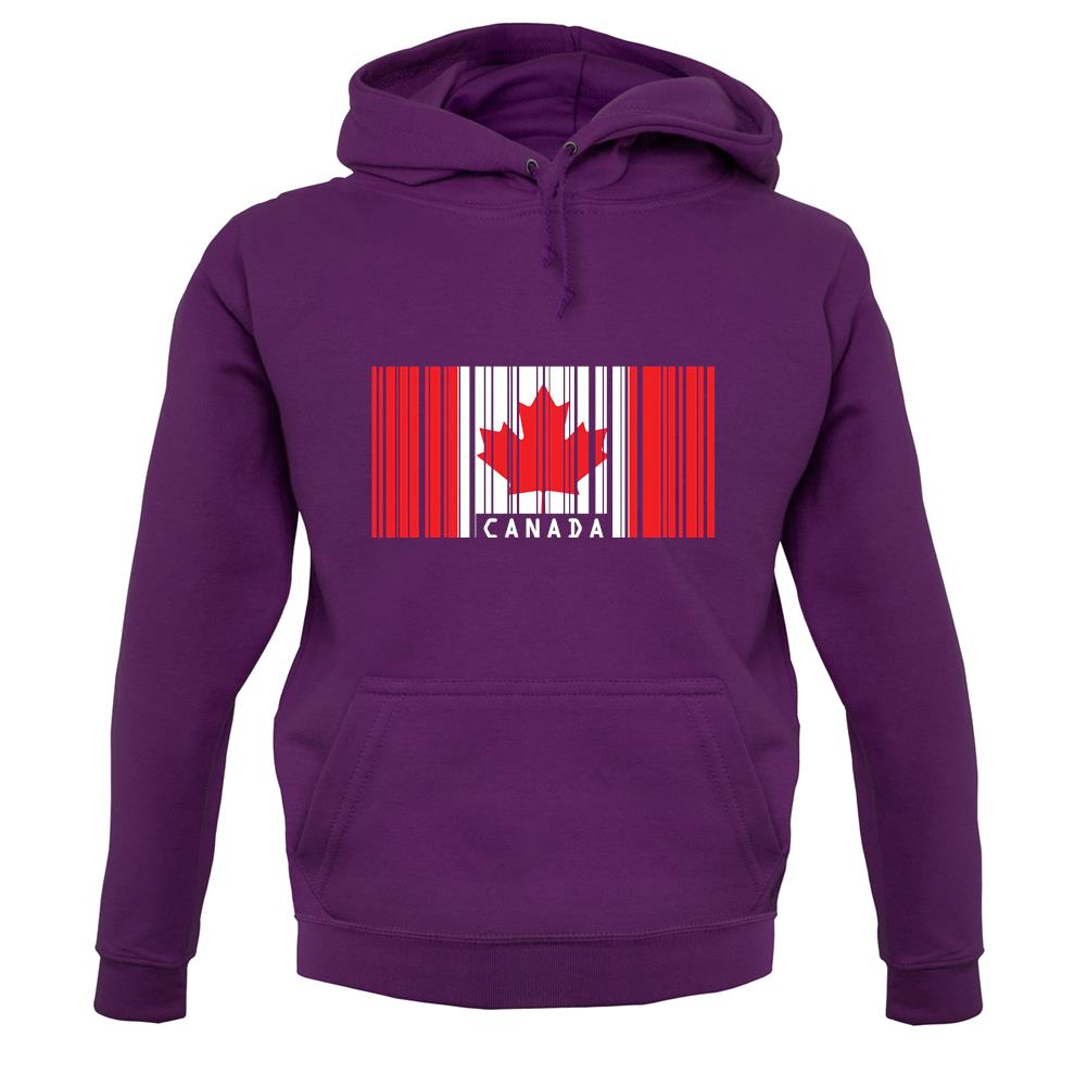 Canada Barcode Style Flag unisex hoodie Canada Barcode Style Flag unisex hoodie