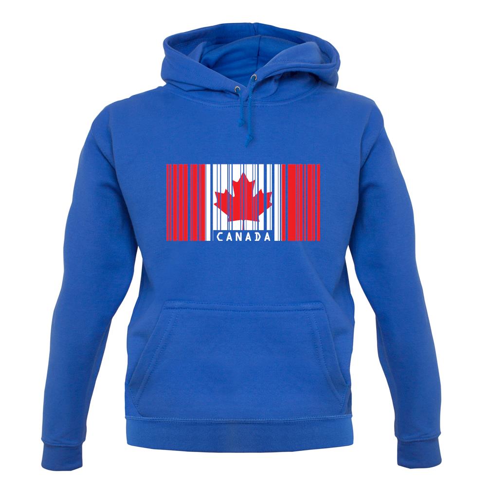 Canada Barcode Style Flag unisex hoodie Canada Barcode Style Flag unisex hoodie