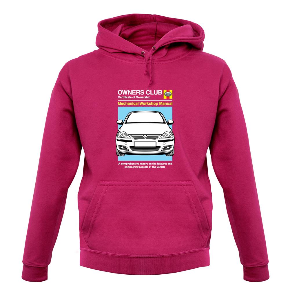 Car Owners Manual Corsa unisex hoodie Car Owners Manual Corsa unisex hoodie