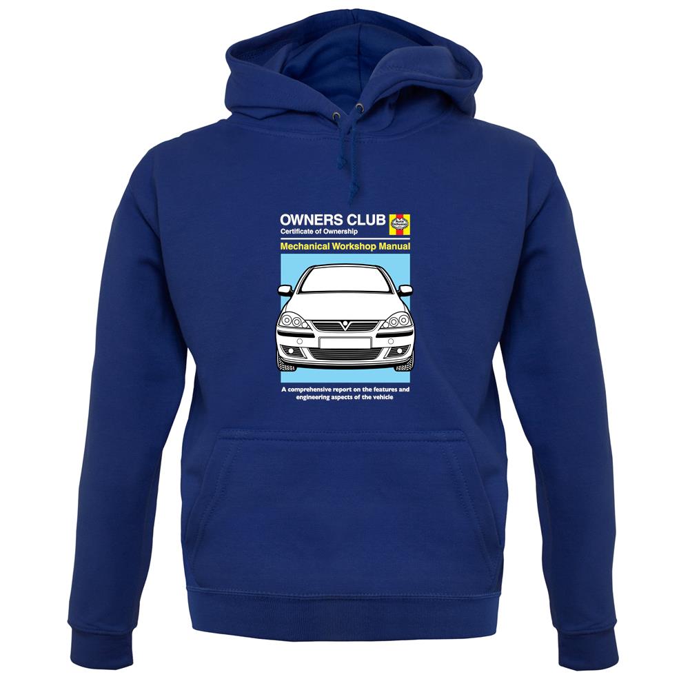 Car Owners Manual Corsa unisex hoodie Car Owners Manual Corsa unisex hoodie
