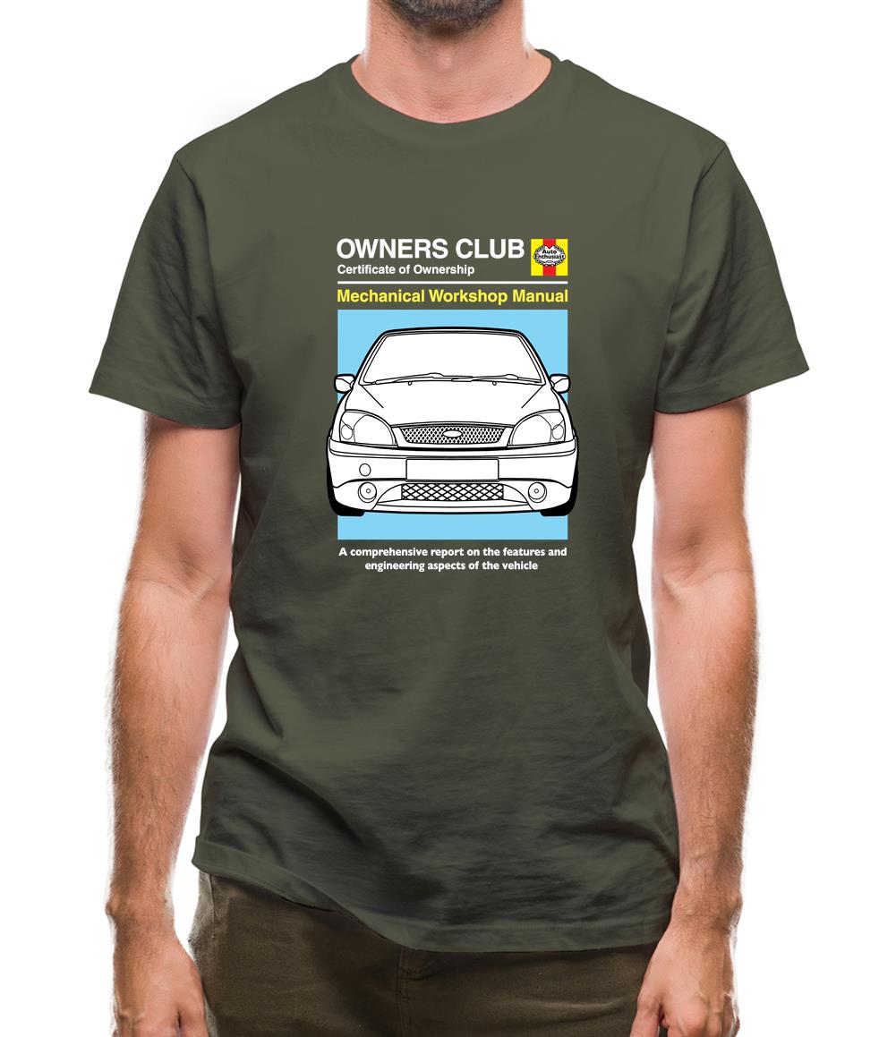 Car Owners Manual Ford Fiesta Mens T-Shirt Car Owners Manual Ford Fiesta Mens T-Shirt