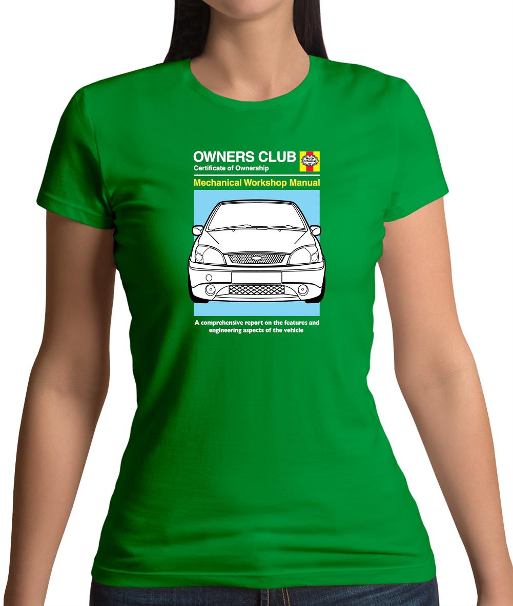 Car Owners Manual Ford Fiesta Womens T-Shirt Car Owners Manual Ford Fiesta Womens T-Shirt