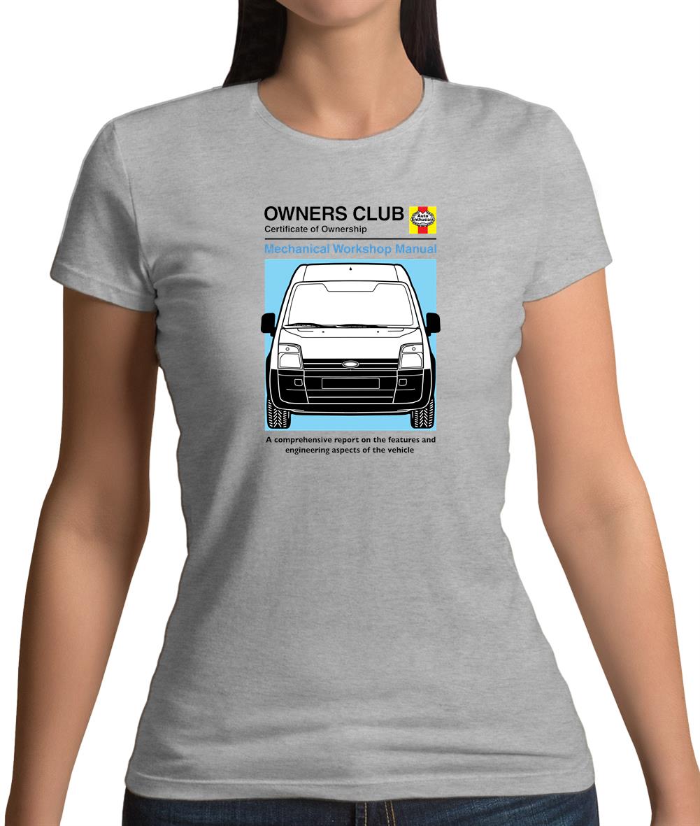 Car Owners Manual Ford Transit Womens T-Shirt Car Owners Manual Ford Transit Womens T-Shirt