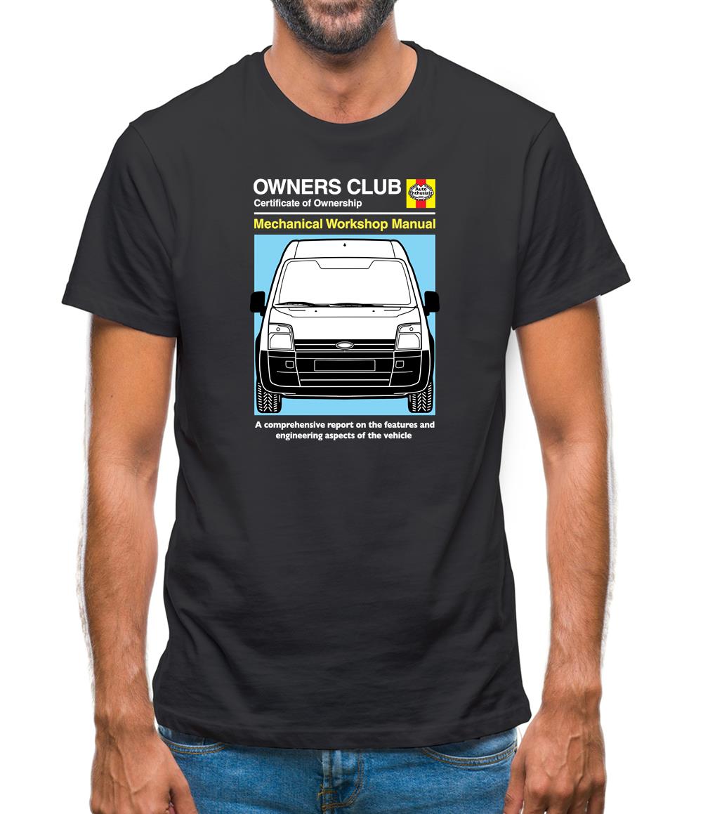Car Owners Manual Ford Transit Mens T-Shirt Car Owners Manual Ford Transit Mens T-Shirt