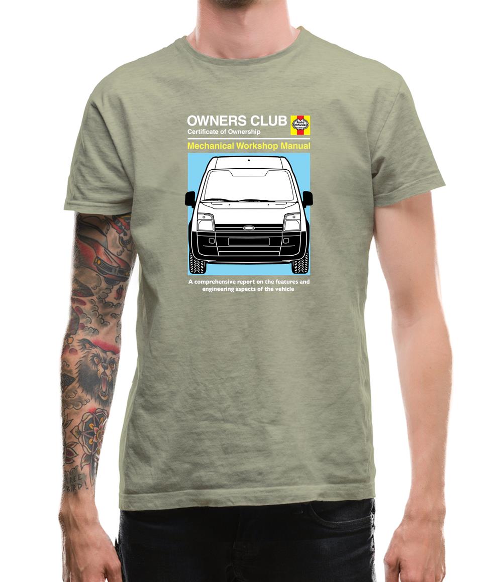 Car Owners Manual Ford Transit Mens T-Shirt Car Owners Manual Ford Transit Mens T-Shirt