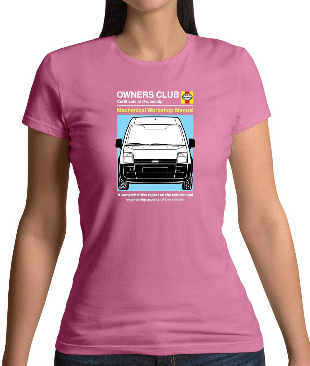 Car Owners Manual Ford Transit Womens T-Shirt Car Owners Manual Ford Transit Womens T-Shirt