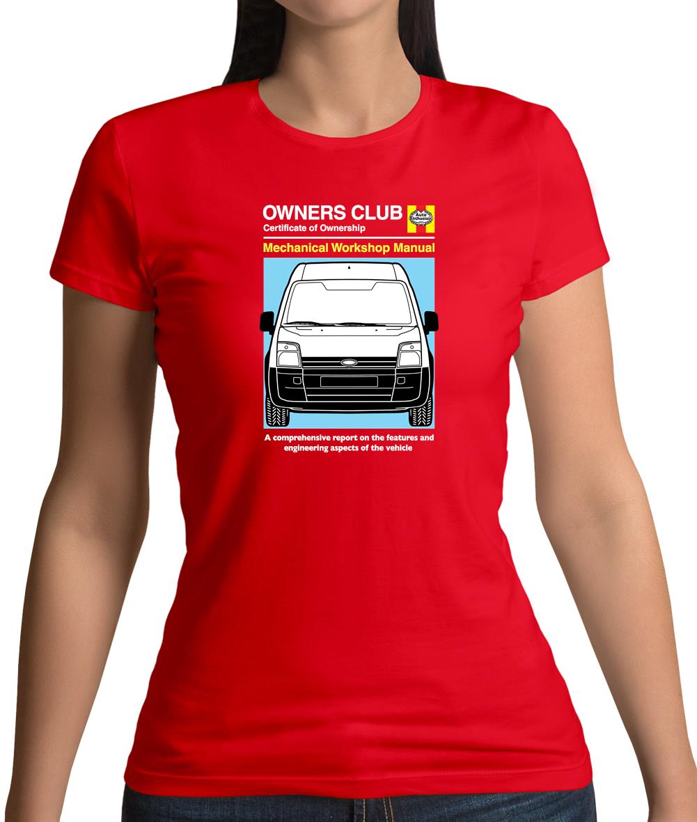 Car Owners Manual Ford Transit Womens T-Shirt Car Owners Manual Ford Transit Womens T-Shirt