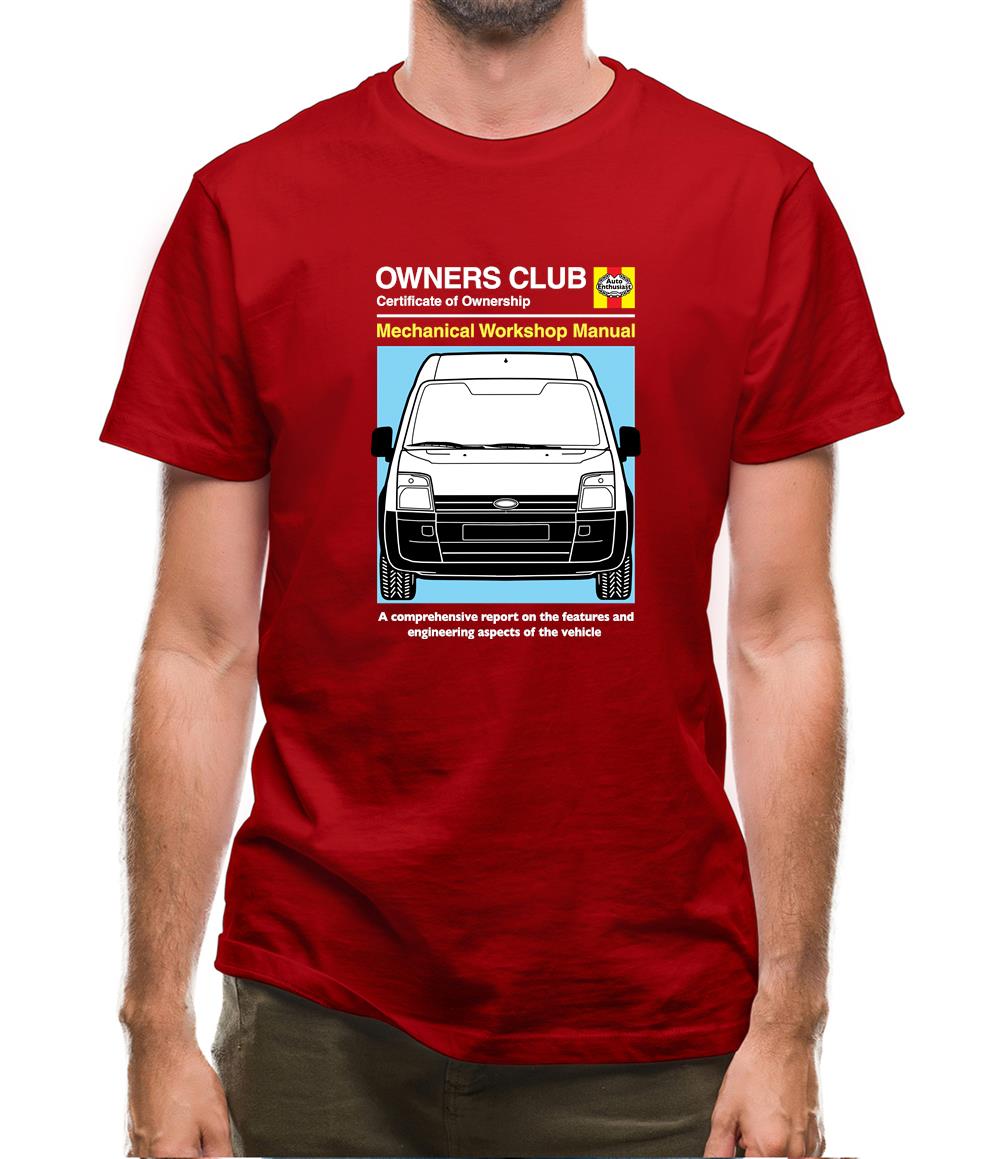 Car Owners Manual Ford Transit Mens T-Shirt Car Owners Manual Ford Transit Mens T-Shirt