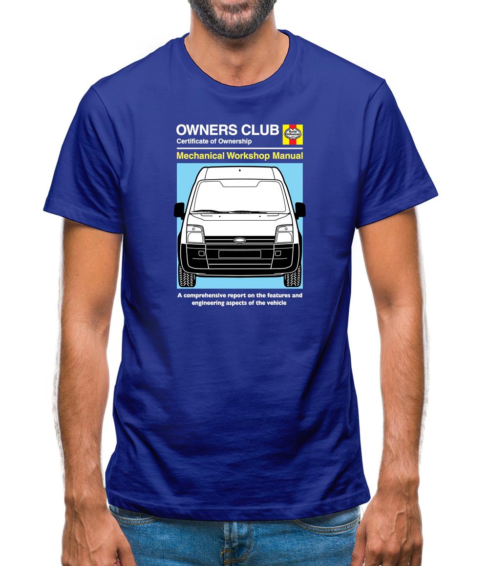 Car Owners Manual Ford Transit Mens T-Shirt Car Owners Manual Ford Transit Mens T-Shirt