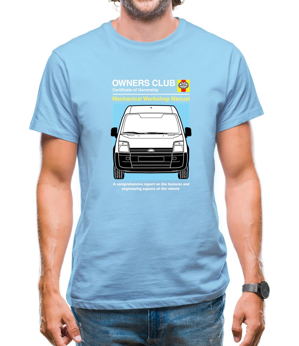 Car Owners Manual Ford Transit Mens T-Shirt Car Owners Manual Ford Transit Mens T-Shirt