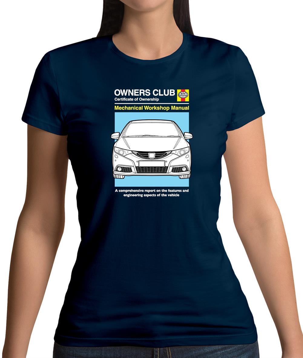 Car Owners Manual Civic Womens T-Shirt Car Owners Manual Civic Womens T-Shirt