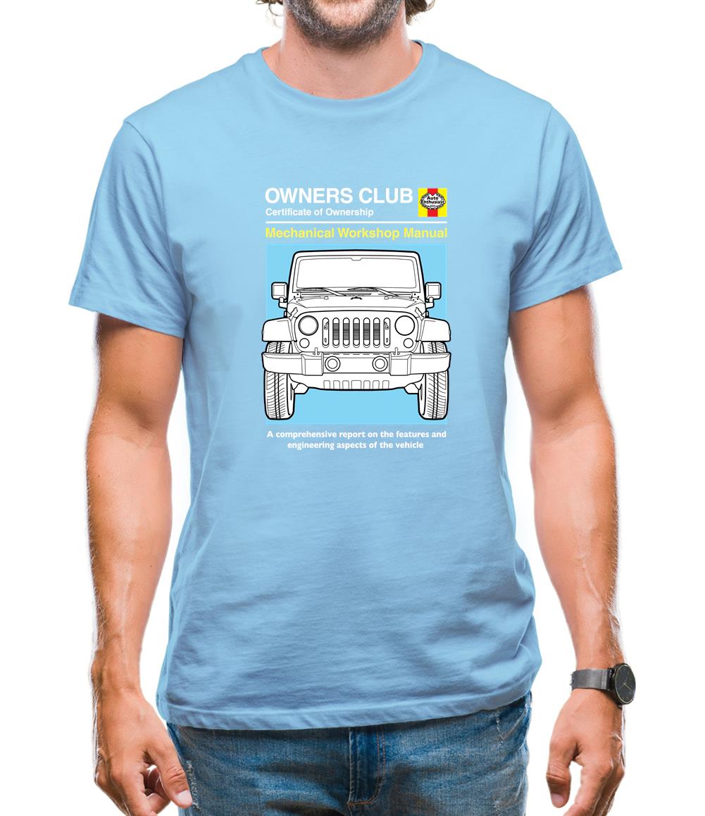 Car Owners Manual Jeep Mens T-Shirt Car Owners Manual Jeep Mens T-Shirt