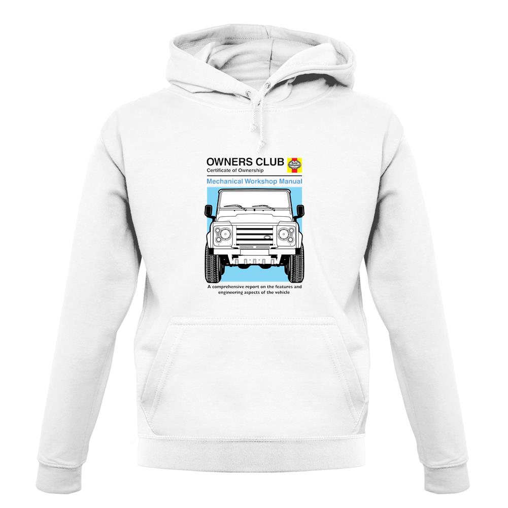Car Owners Manual Land Rover unisex hoodie Car Owners Manual Land Rover unisex hoodie