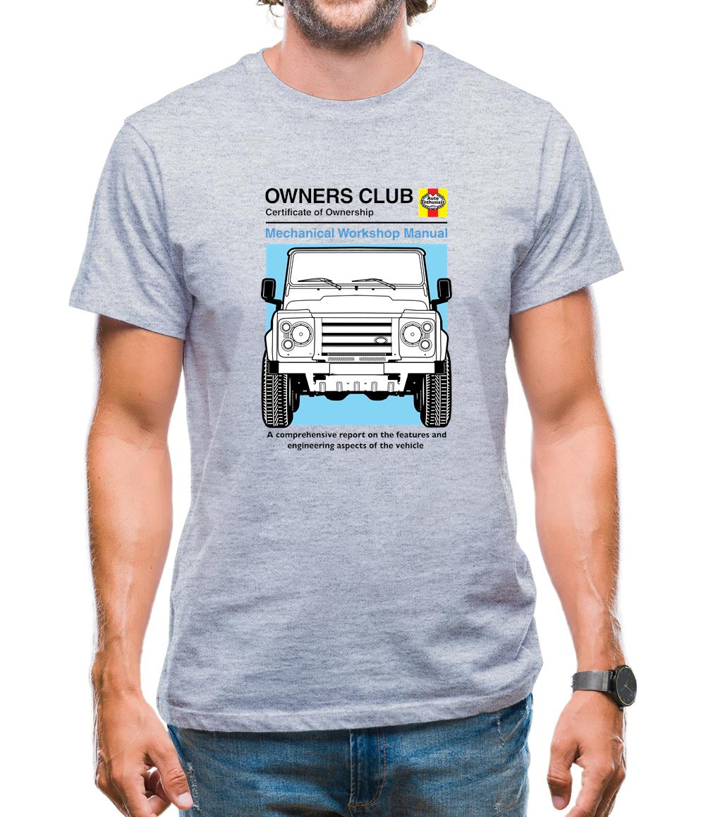 Car Owners Manual Land Rover Mens T-Shirt Car Owners Manual Land Rover Mens T-Shirt